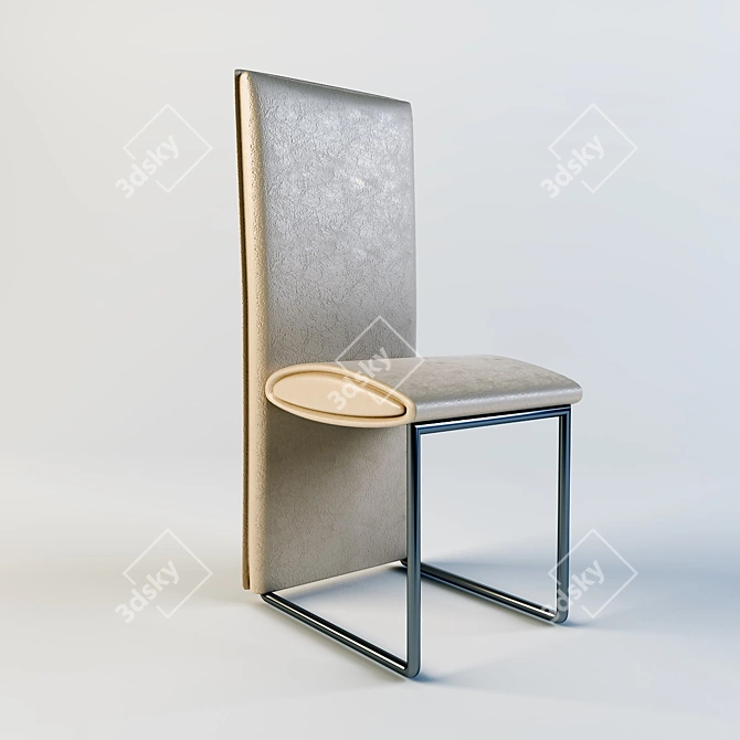 Sleek and Stylish Dining Chair 3D model image 1