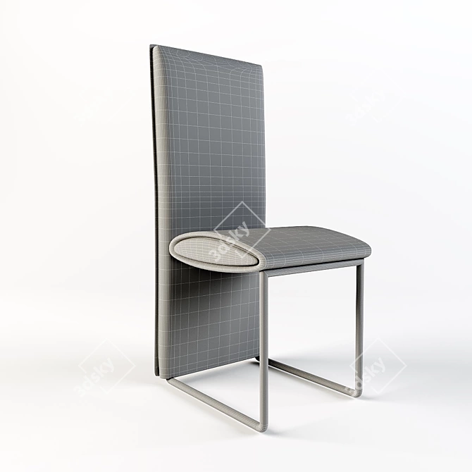 Sleek and Stylish Dining Chair 3D model image 3