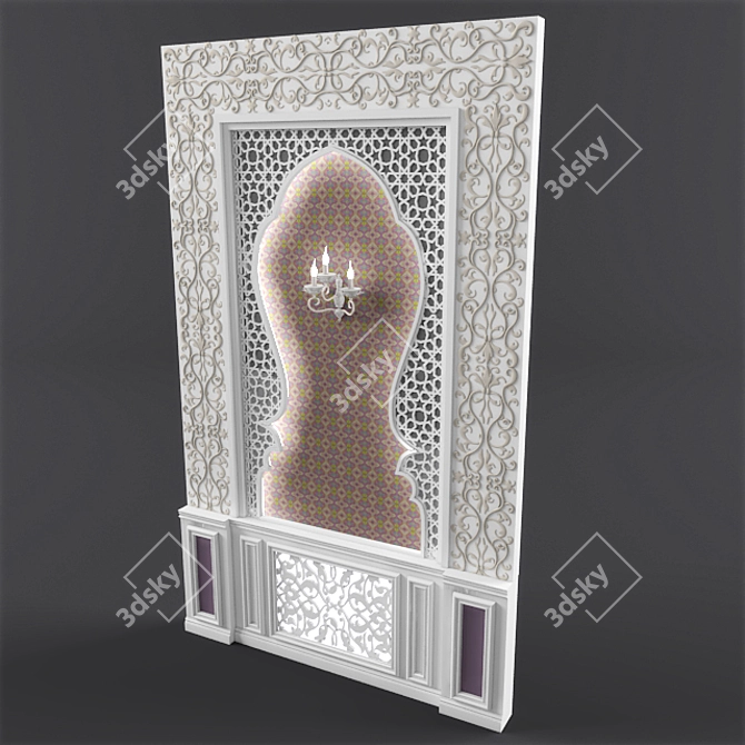 East Shifted Wall: Eclectic Classic 3D model image 1