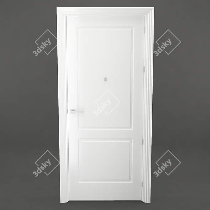 Perfectly Crafted Classic Door 3D model image 1