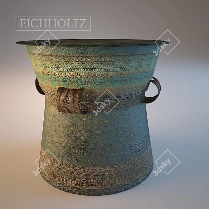 Elegant Eichholtz Drum Thai: 590mm x 520mm 3D model image 1