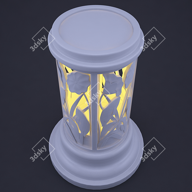 Iridescent Fish Lamp 3D model image 3