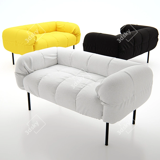 Arflex PECORELLE Sofa - Sleek and Stylish Comfort 3D model image 1