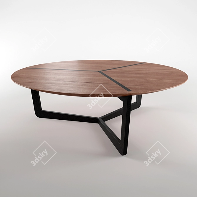 Minimalist Coffee Table T134: Sleek Design, Quality Craftsmanship 3D model image 1