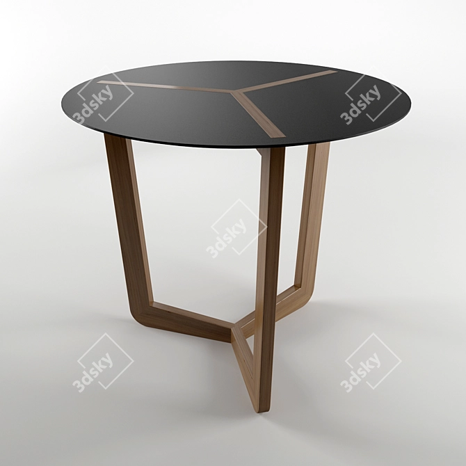 Modern Coffee Table T136 LQ-1 3D model image 1