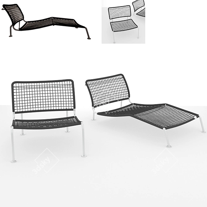 Froggy Lounge Chair | Comfort & Style 3D model image 1