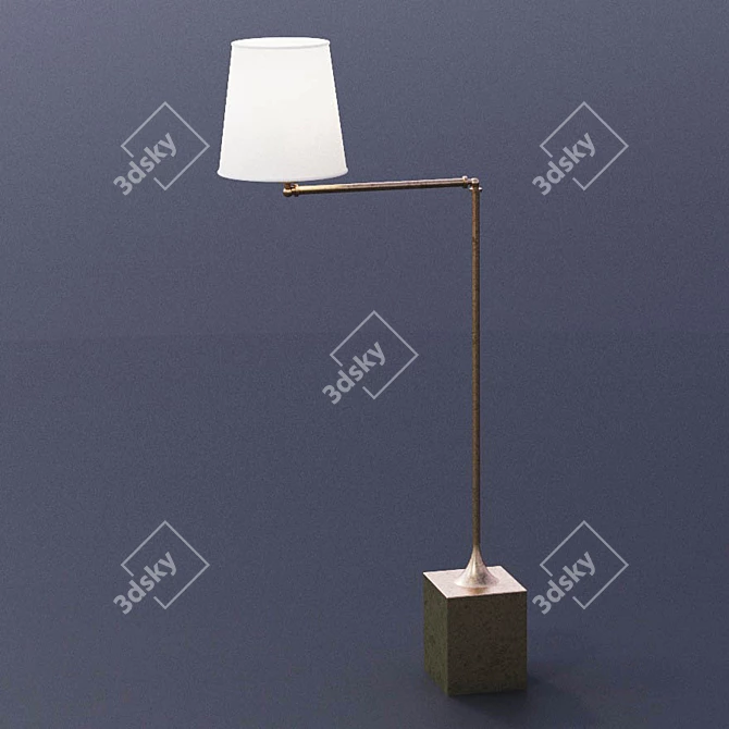 Modern LUR Floor Lamp 3D model image 1