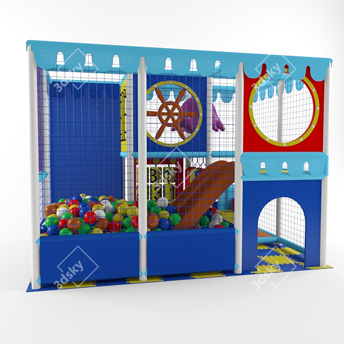 Active Kids Outdoor Playset 3D model image 1