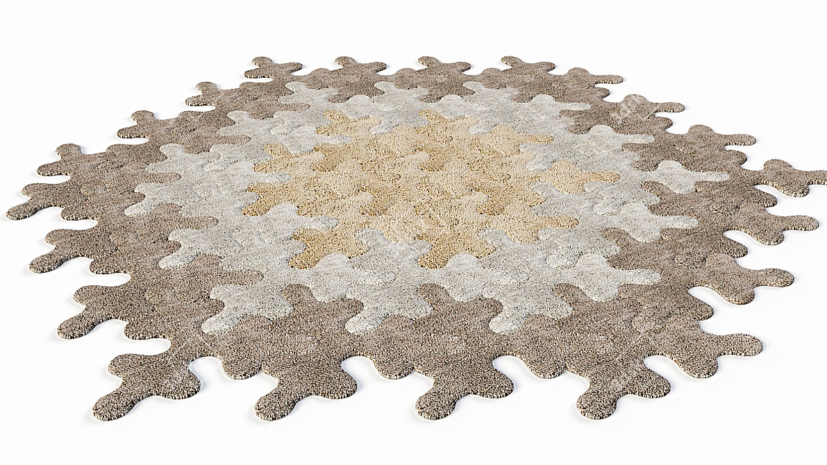 Contemporary Art Carpet, 200cm 3D model image 3