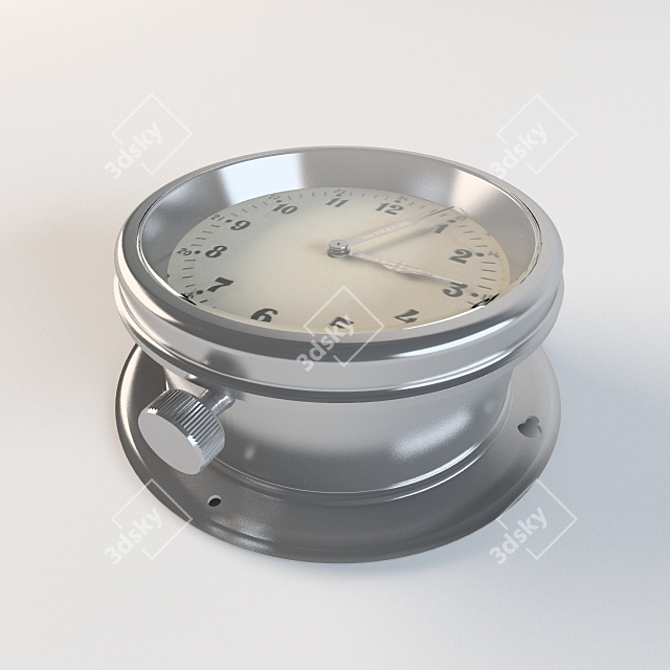 Sleek 220mm Diameter Clocks 3D model image 1