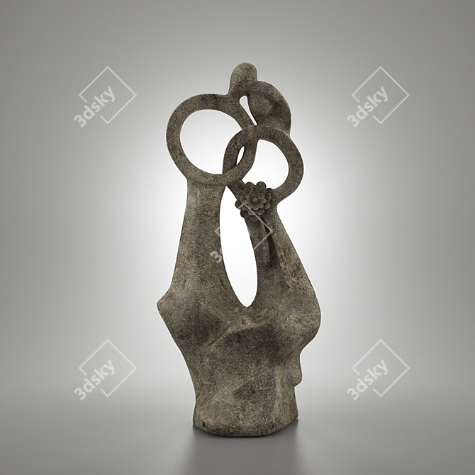 Tender Embrace Figurine 3D model image 1