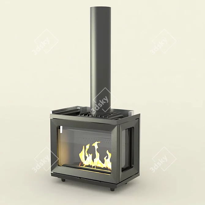 JOTUL I FR 520: The Ultimate Fireplace 3D model image 1