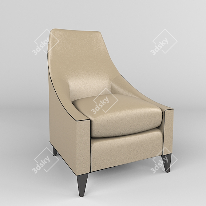 ErgoLux Chair 3D model image 1