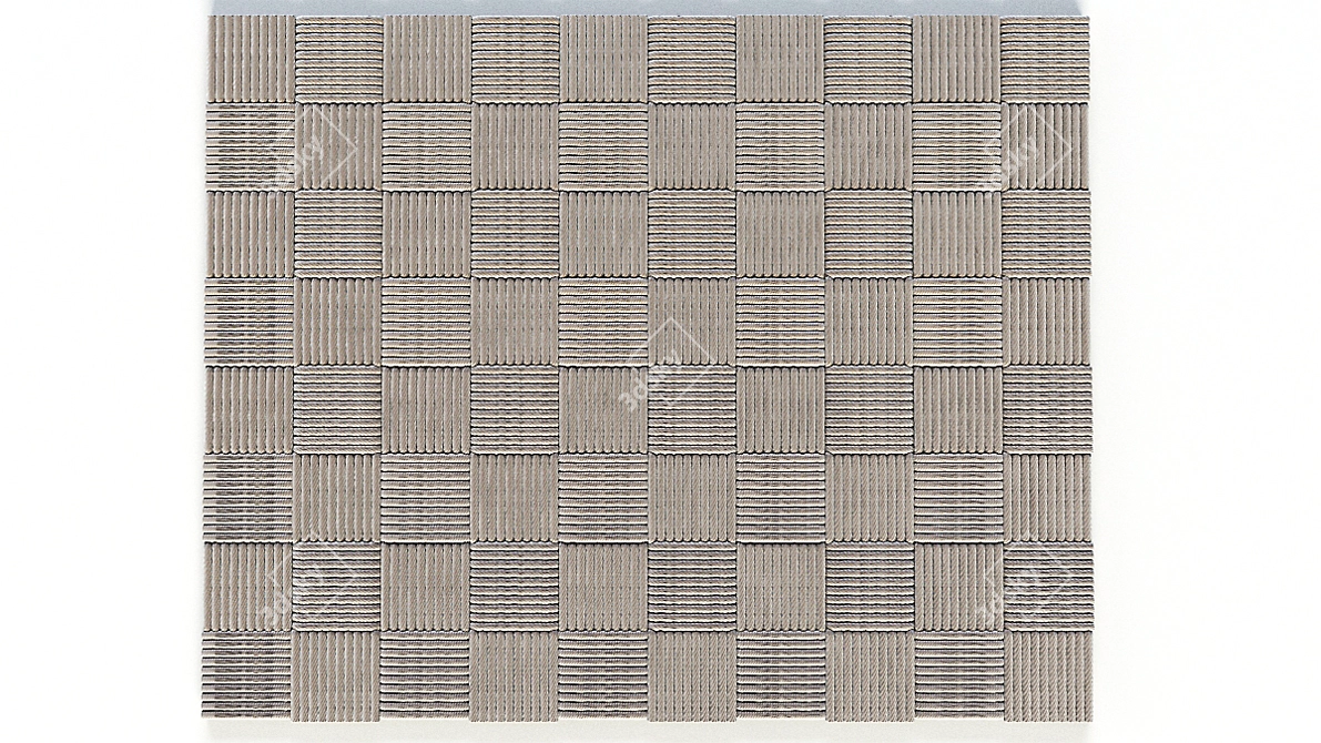 Contemporary Abstract Art Carpet 3D model image 2