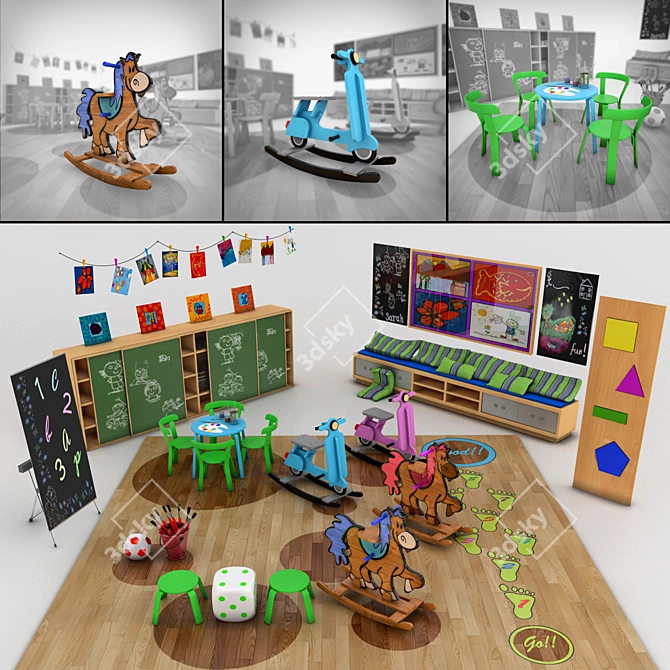 Kids' Kindergarten Kingdom 3D model image 1