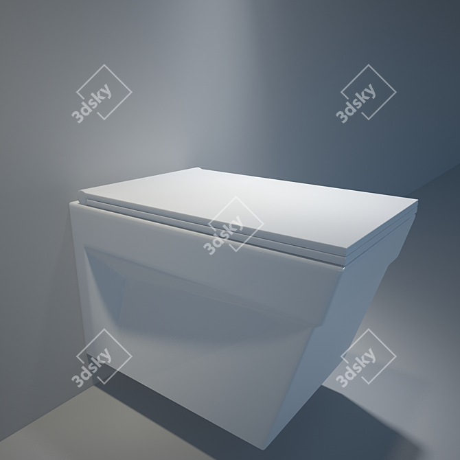 Sleek Hanging Bidet: Satalano Star WC 3D model image 1