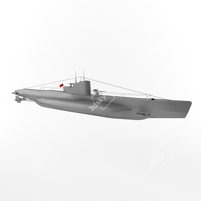 Legendary Submarine "Shchuka" Discovered in Crimea 3D model image 1