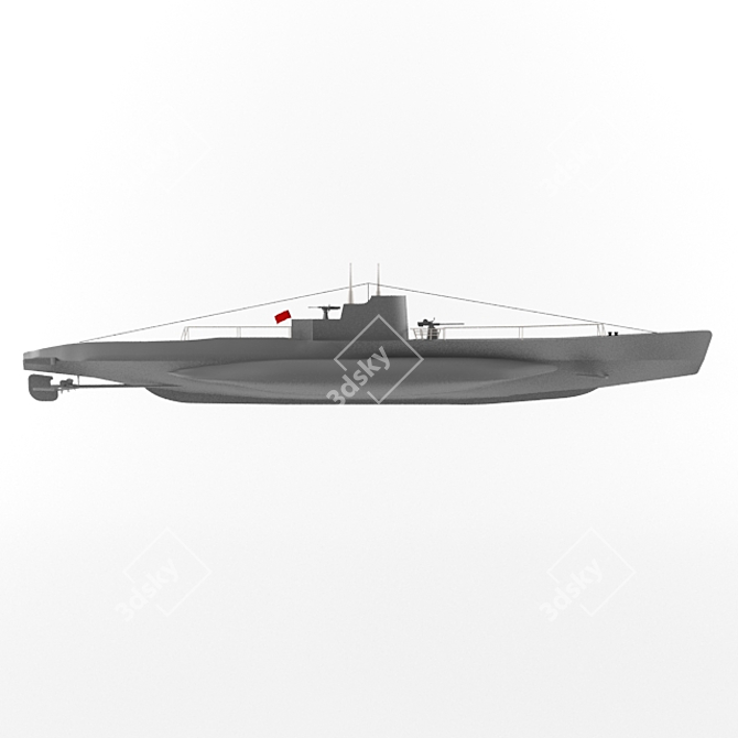 Legendary Submarine "Shchuka" Discovered in Crimea 3D model image 2