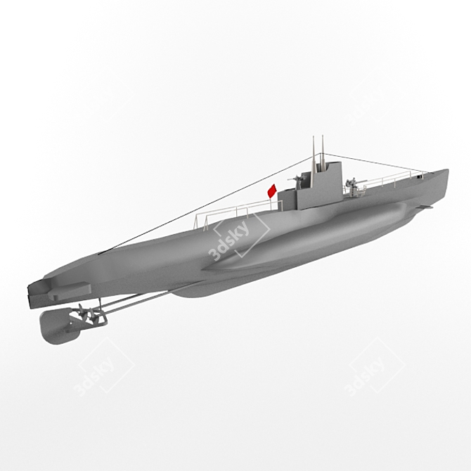 Legendary Submarine "Shchuka" Discovered in Crimea 3D model image 3