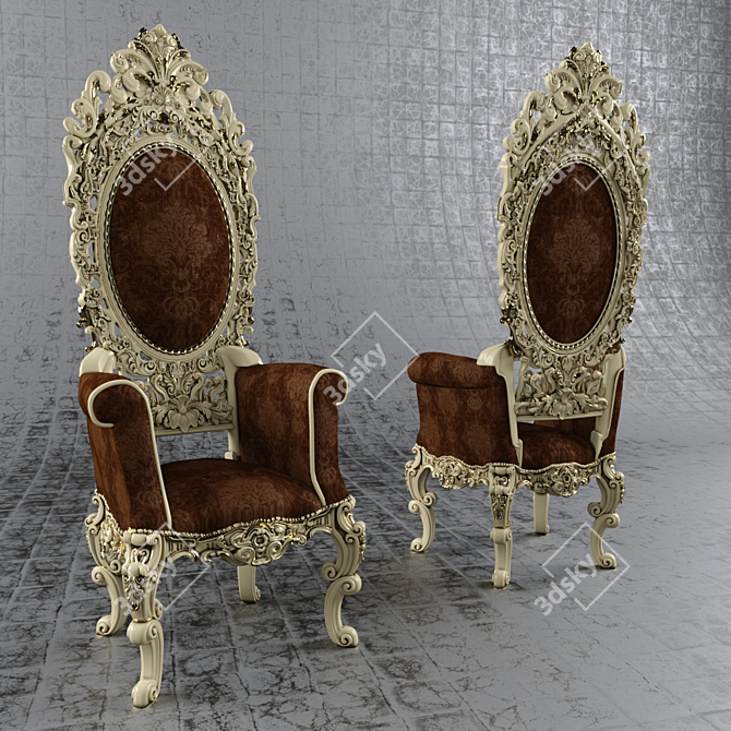 Classic Milano Chair 3D model image 1