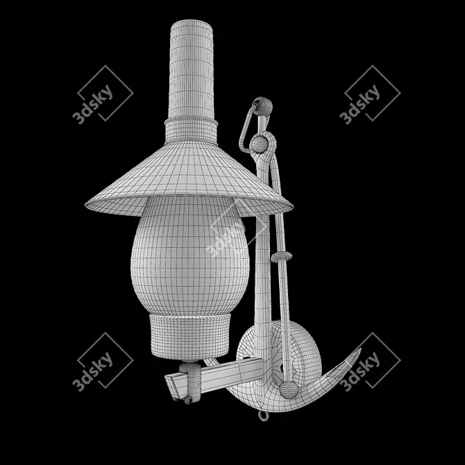 Elegant Illumination Fixture 3D model image 2