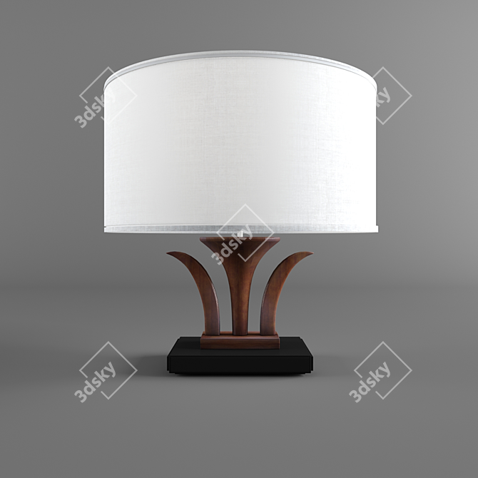 Elegant Cascade Table Lamp 3D model image 1