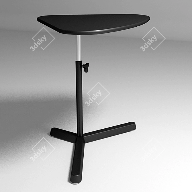 Adjustable Height 50x60cm Table 3D model image 1