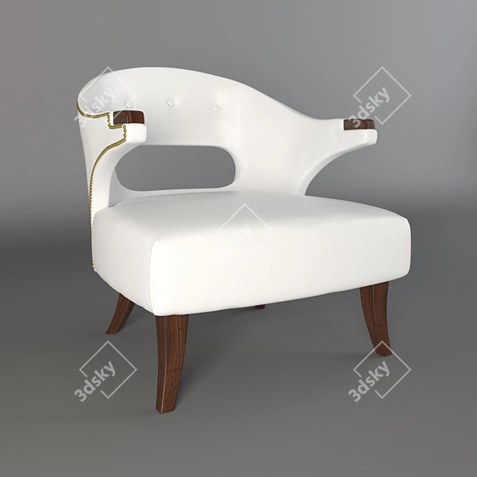 Inuit Myth Dining Chair 3D model image 1