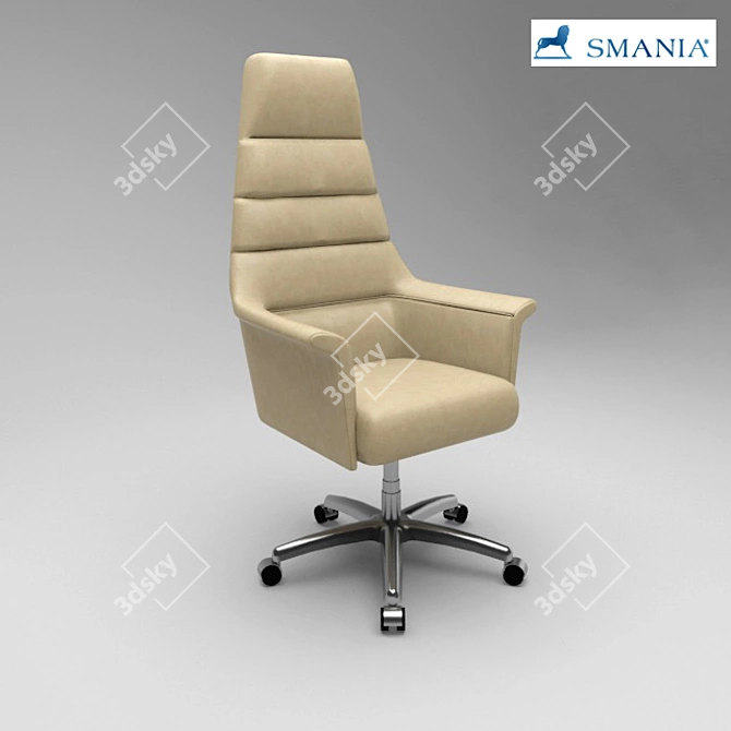 Sleek Lounge Chair 3D model image 1