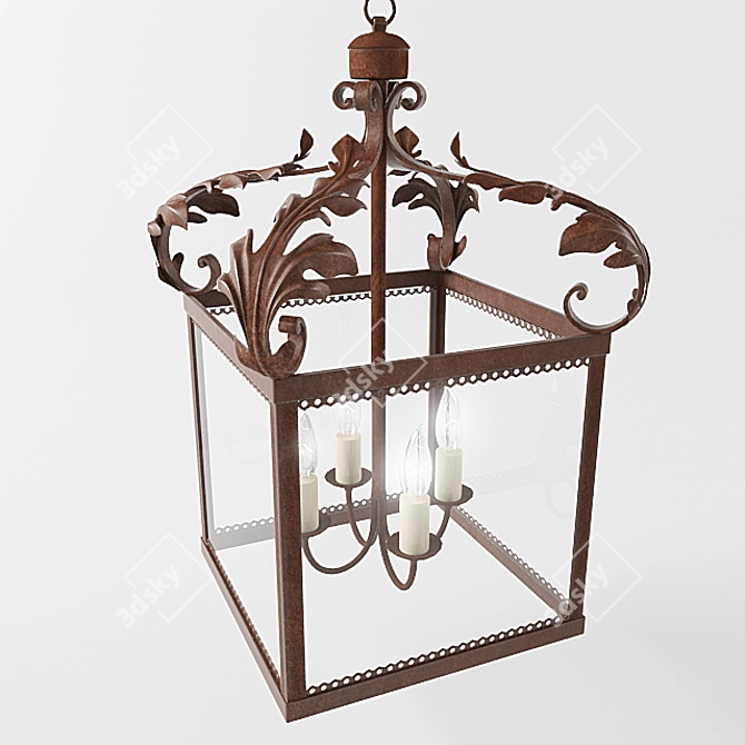 Elegant Riberac Lantern: Timeless Beauty 3D model image 1