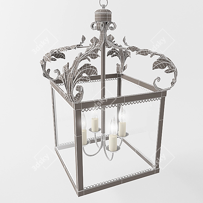 Elegant Riberac Lantern: Timeless Beauty 3D model image 2