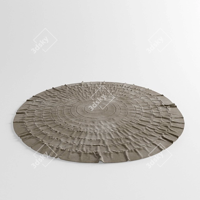 Round Rug | 570mm Radius | Bathroom or Living Room | 3D Models Included 3D model image 1