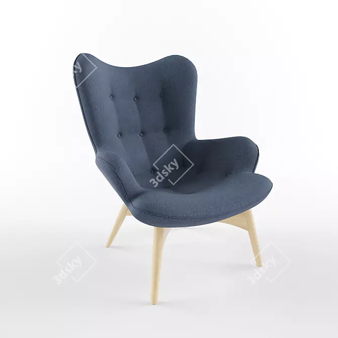 Ultimate Comfort Contour Chair 3D model image 1