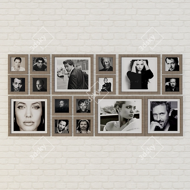 Actor Photo Frames 3D model image 1