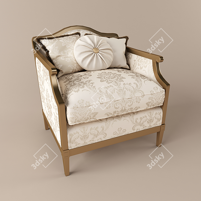Timeless Elegance: Classic Sofa 3D model image 2