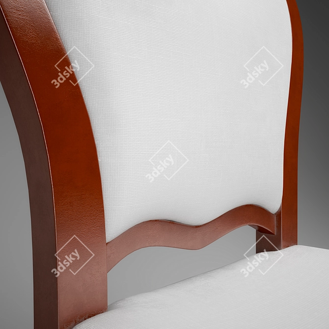 Chair Caput Mortuum 3D model image 2