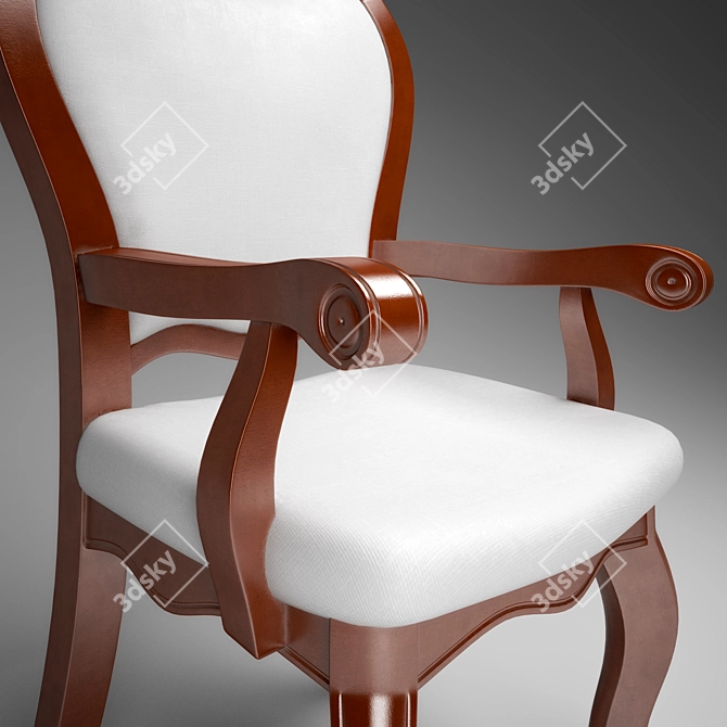 Timeless Charm Chair 3D model image 2