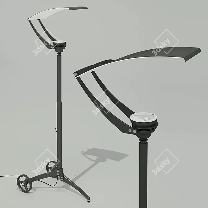 Equix Floor Lamp (Roger Pradier) 3D model image 1