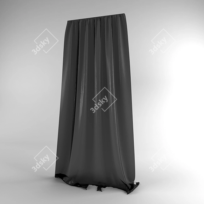 Customizable Window Shade 3D model image 1