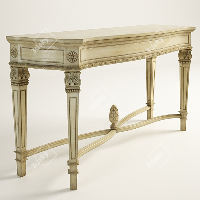 Elegant Amabel Console Table - Gramercy Home 3D model image 1