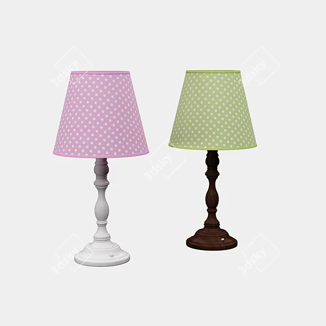 Pottery Barn Kids Payton Lamp Kit 3D model image 2