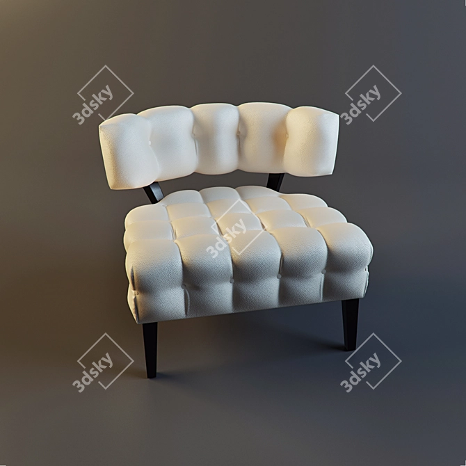 Luxury Leather Chair - IPE Cavalli 3D model image 1