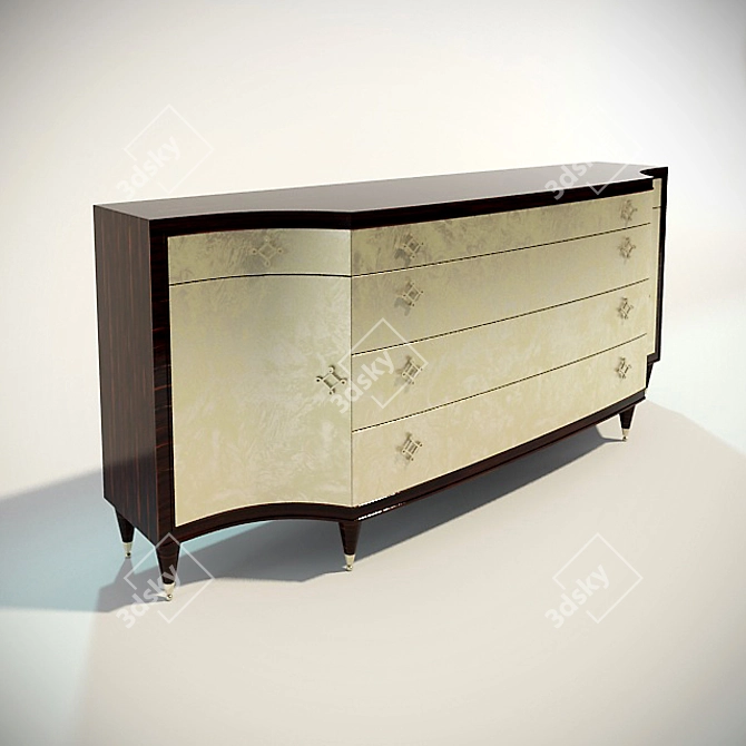 Stylish Komod Ar-Deco: Exquisite Design 3D model image 1