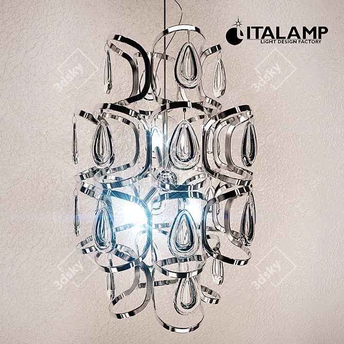 Stylish Italamp Round Lamp 3D model image 1