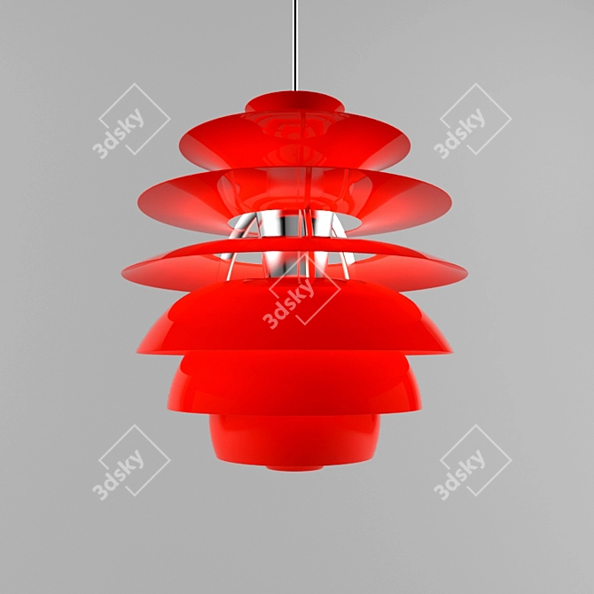 Snowball Chandelier 3D model image 1