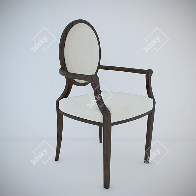 Modern Selva Armchair Hugo 3D model image 1