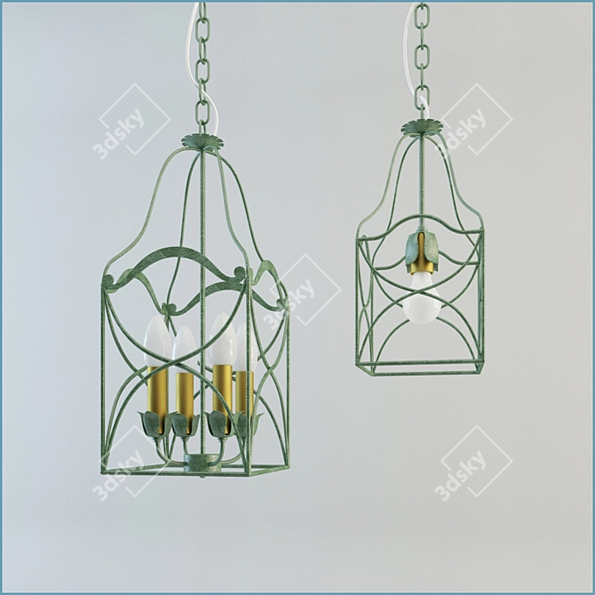 Modern Pendant Lights - FBX Format & 2011 Max Model 3D model image 1