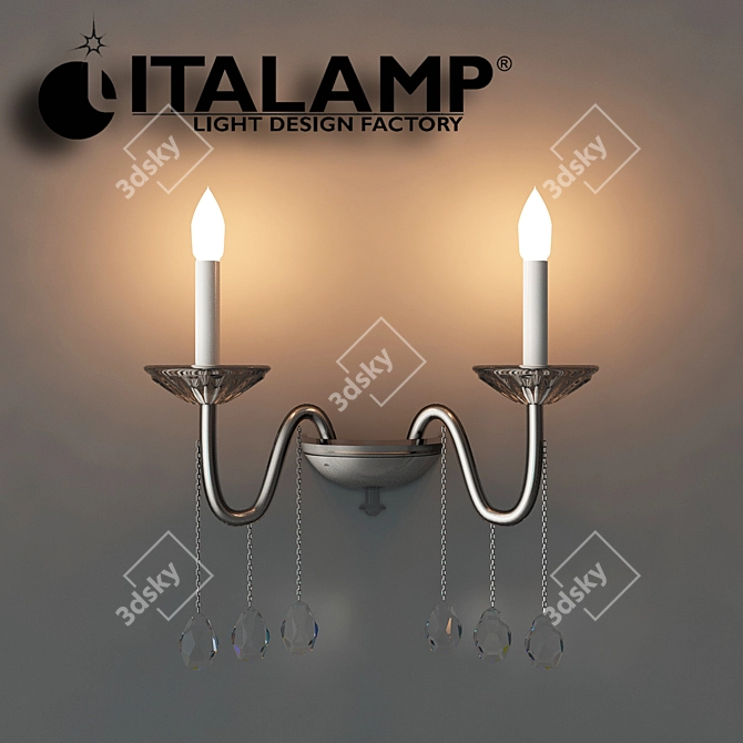 Elegant Italamp SIRIUS Wall Sconce 3D model image 1