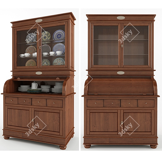 Sleek Buffet BetaMobili - Multifunctional Storage Solution 3D model image 1