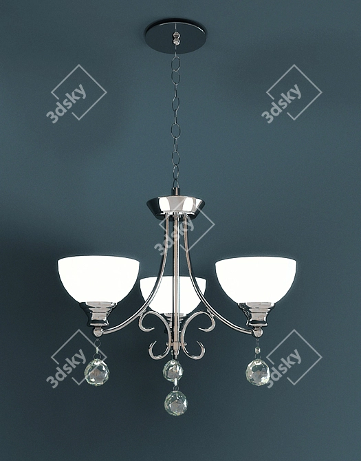 Wunderlicht Chandelier: Elegant Illumination 3D model image 2